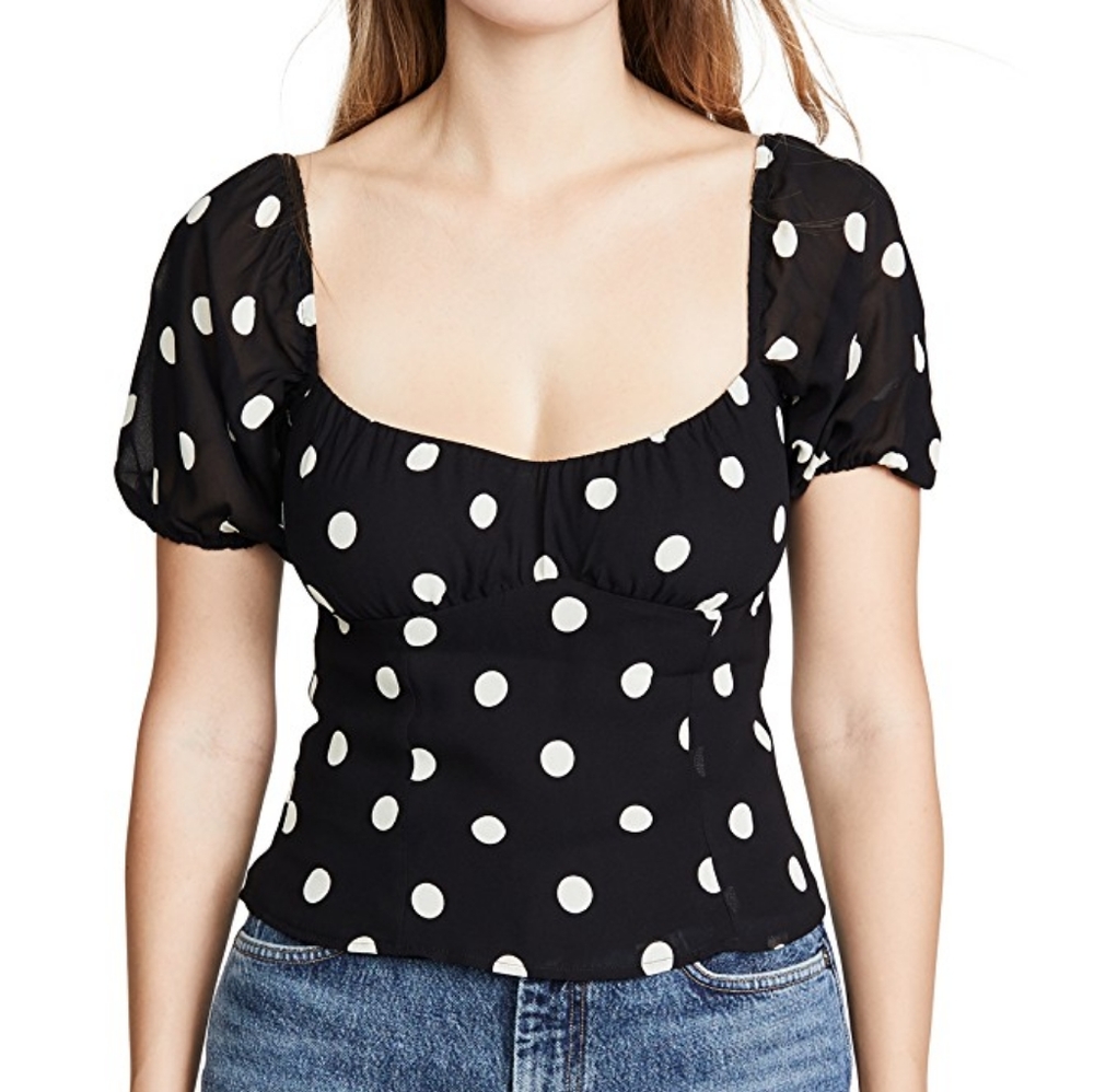 Black Polka Dot Tee
